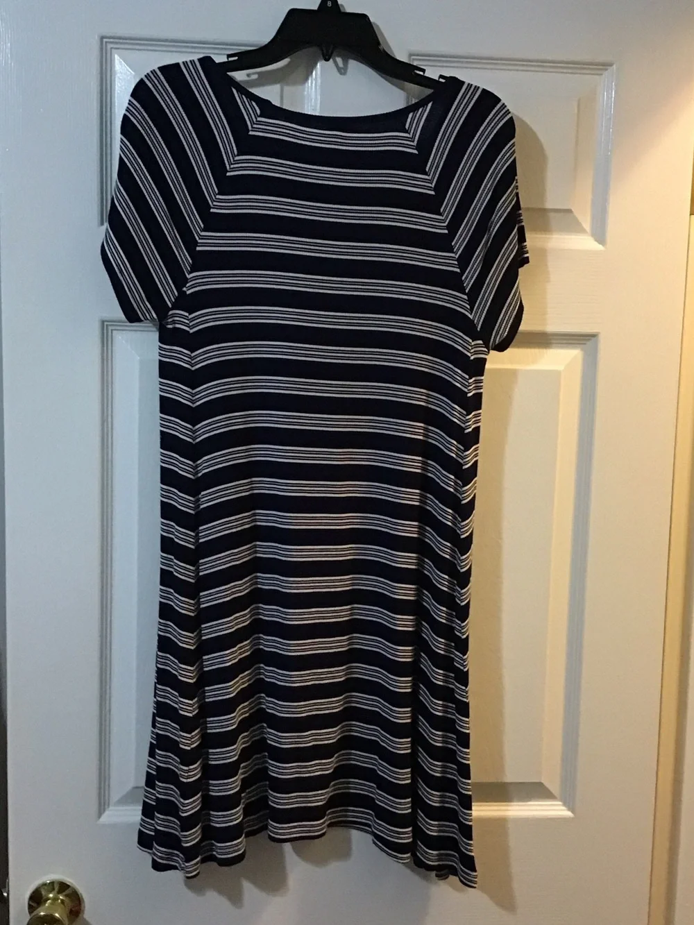 Old Navy Navy and White Striped Midi Dress - Picture 3 of 3